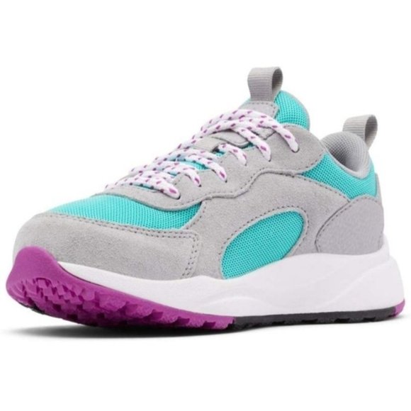 Columbia Other - Columbia Kids Pivot Sneakers Youth 7/Women's 8.5 Grey/Teal/Purple